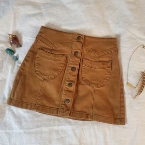 Forever 21 Caramel Mini Skirt